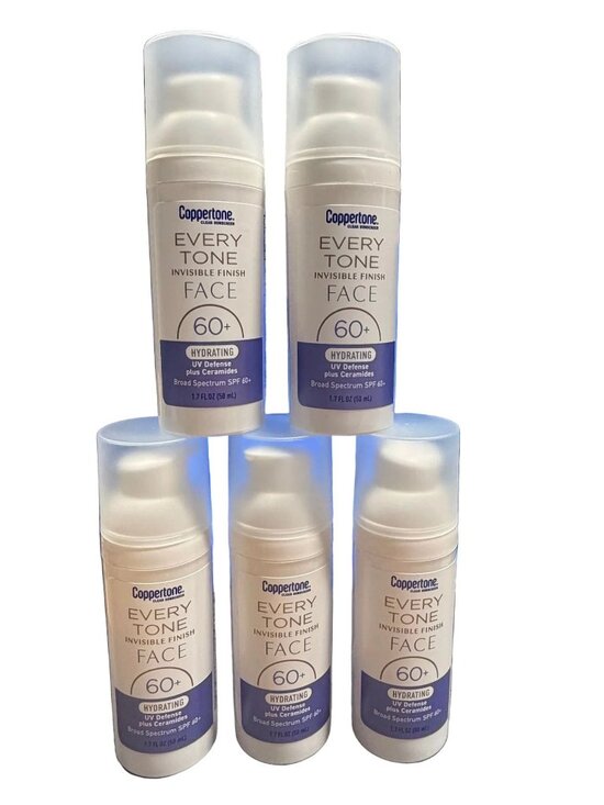 Coppertone Other - 5 pack Coppertone Every Tone Invisible Finish FACE SPF 60+ Hydrating UV + cerami